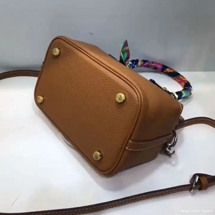 Cheap Palladium Toolbox In Hermes Leather Brown Hardware Swift Bag 0508